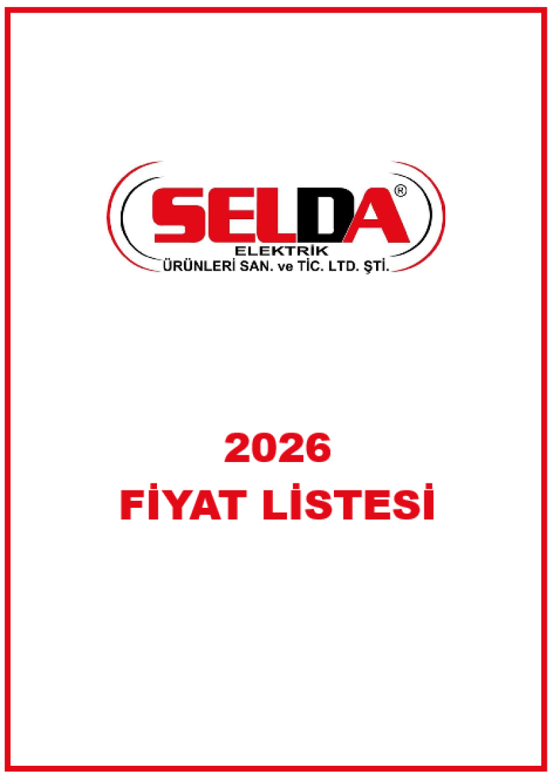 SELDA ELEKTRİK 2026 FİYAT LİSTESİ