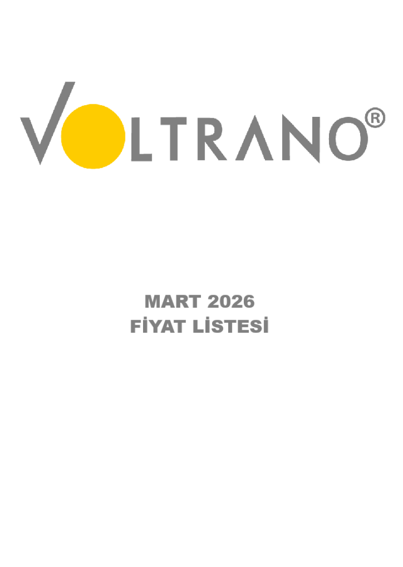 VOLTRANO MART 2026 FİYAT LİSTESİ